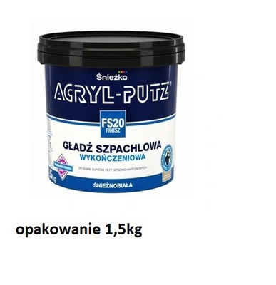 Gładź Śnieżka Acryl-Putz FS20 Finisz 1,5 kg