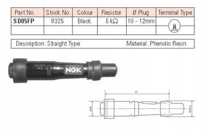 CABLE DE ARRANQUE NGK SD05FP CUERPO WTYCZKI,  