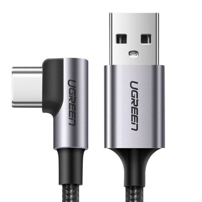Ugreen kątowy kabel przewód USB - USB Typ C 1m 3A