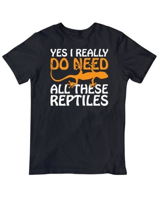 Koszulka z napisem dla hodowcy gekonów