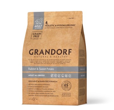 GRANDORF - RABBIT & POTATO ADULT ALL BREEDS KRÓLIK 3KG