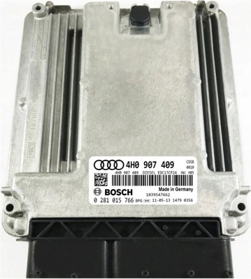 COMPUTADOR ECU AUDI A8 4.2 0281015766 4H0907409  