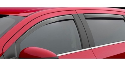 Ветровики защита окон skoda octavia 2 ii 4szt фото №1
