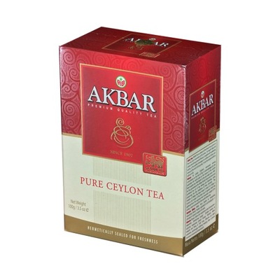 Akbar Herbata Czarna Pure Ceylon Liściasta 100g