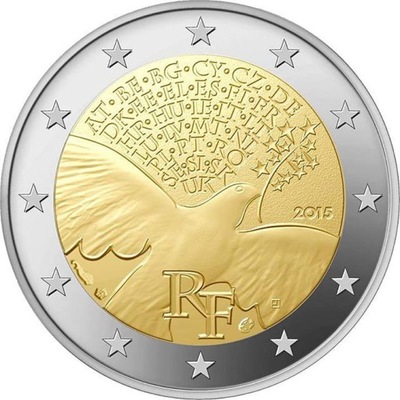 2 euro Francja Pokój w Europie 2015