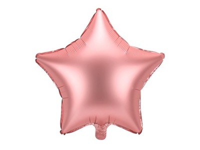 Balon foliowy Gwiazdka - różowe złoto, 48 cm