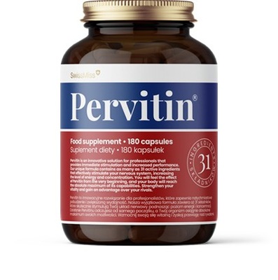 Pervitin - Pre-Workout by SwissMiss, 180 kapsułek (nowość!)