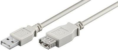 MicroConnect USB2.0 Przedłużacz A-A 3m M-F