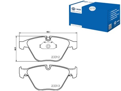 PAGID КОЛОДКИ ГАЛЬМІВНІ HELLA PAGID 34116781873 341