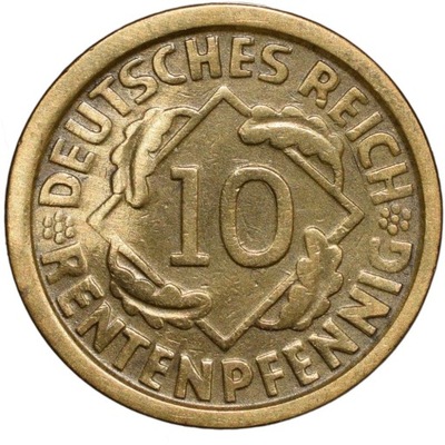 10 rentenpfennig 1924 G