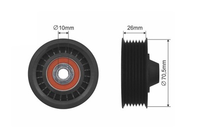 ROLLO TENSOR CORREA DACIA DOKKER 0.9-1.4 09-  