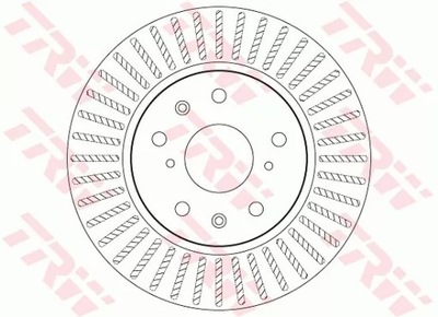 Диск тормозная перед l/p suzuki swift trw фото №1