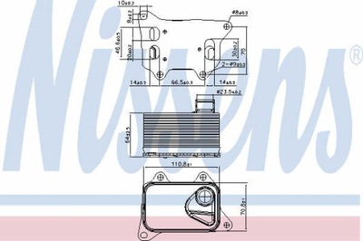РАДІАТОР МАСЛА NISSENS 90914