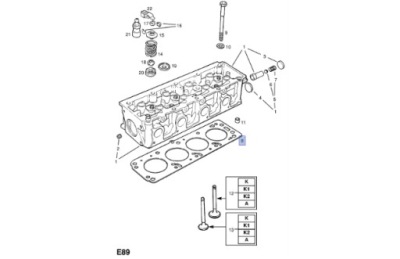 90398049 ущільнювач  головки opel astra -f, omega a фото №1