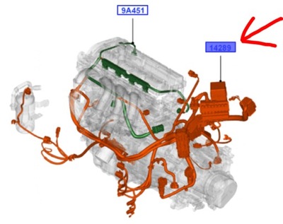 Джгут двигуна ford fusion 2008-12 zetec-s фото №1