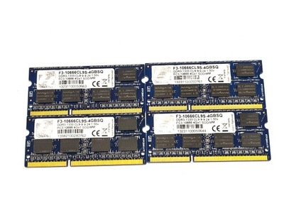 RAM G.SKILL F3-10666CL9S-4GBSQ 4GB 1600MHz CL11