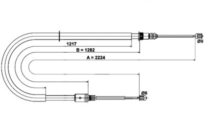 Ate 24.3727-1089.2 cięgło, гальмо стояночний фото №1