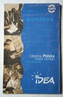 POLSKA mapa zasięgu telefonii 2000 r. IDEA (2)