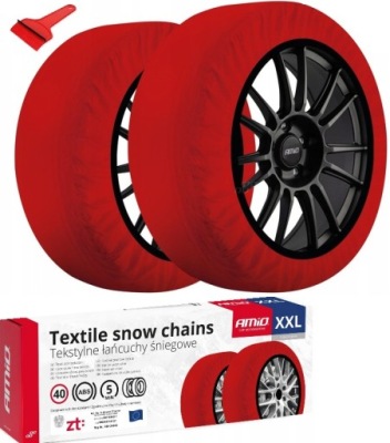 LANCUCHY SNIEGOWE TEXTILES SUR ROUES VOITURE ONORM AVEC R13 R14 R15 R16 R17 R18 