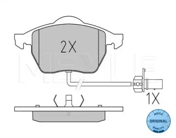 КОЛОДКИ ТОРМОЗНЫЕ VOLKSWAGEN SEAT FORD MEYLE