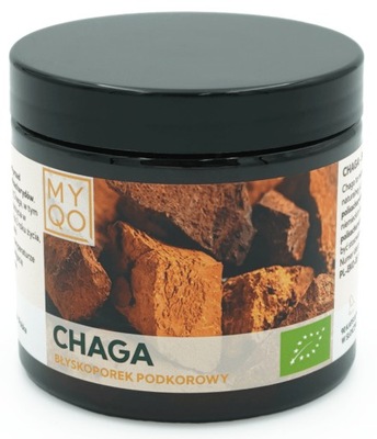 MYQO Chaga Błyskoporek Podkorowy BIO 90kapsułek 500mg