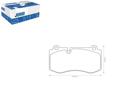 Jurid тормозные колодки тормозные mercedes cls 550 c219 фото №1