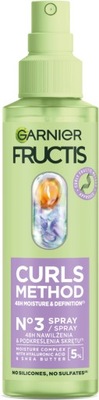 GARNIER FRUCTIS CURLS METHOD SPRAY DO WŁOSÓW NAWILŻAJĄCY ODŚWIEŻAJĄCY LOKI