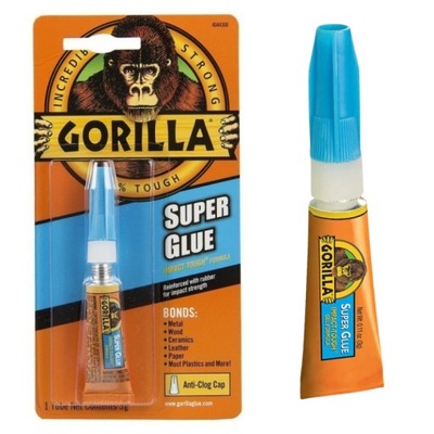 GORILLA KLEJ BŁYSKAWICZNY SUPER GLUE 3G DO METALU PLASTIKU SZKŁA MOCNY