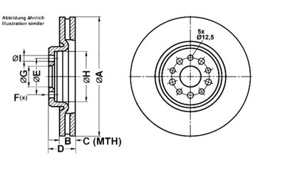 DISCOS DE FRENADO 2SZT. CITROEN C8 FIAT ULYSSE LANC  