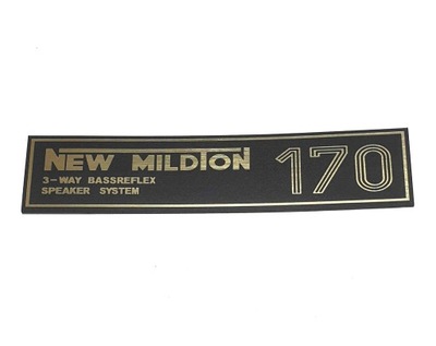 Emblemat TONSIL MILDTON 170 złota 110x25mm