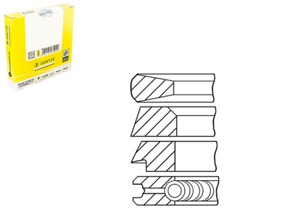 97 STD 3-3-3-5.5 КОМПЛЕКТ КОЛЬЦА ПОРШНЯ MERCEDES T2 L LP NG O 302 O