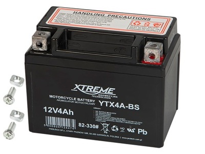 BATERÍA PARA MOTOCICLETA 12V 4AH XTREME  