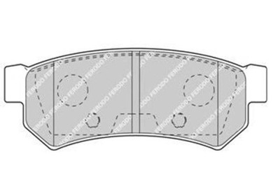 FERODO КОЛОДКИ ТОРМОЗНЫЕ CHEVROLET LACETTI NUBIRA D