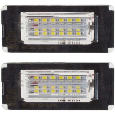 Mini cooper r56 2006- фонари номерного знака регистрационный led 2szt. фото №1