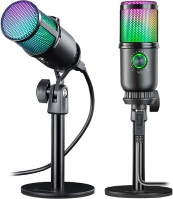 Mikrofon Defender Glow GMC 400 RGB USB Gamingowy Streaming PC
