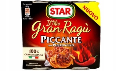 Star Gran Ragu pikantny sos do spaghetti 2szt