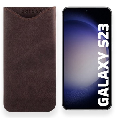 LEO ETUI CASE WSUWKA Z NATURALNEJ POLSKIEJ SKÓRY do GALAXY S23