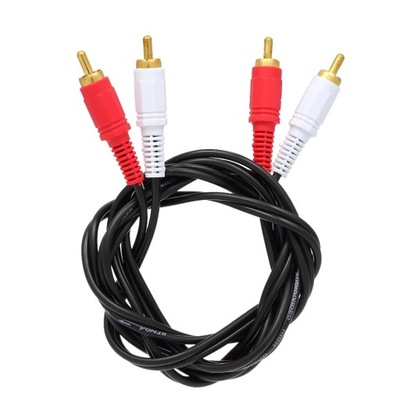 Pozłacany kabel audio RCA o długości 1,5 metra