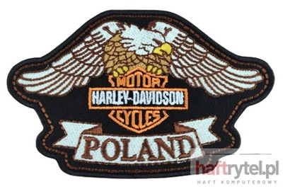 NASZYWKA HARLEY DAVIDSON POLAND 120MM X 75 MM HAFT  