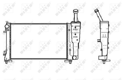 RADIATOR FIAT IDEA 1.4 04- LANCIA YPSYLON  