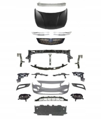 Opel astra k 5 v 2015+ набор запчасти капот бампер фото №1