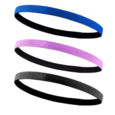 3x Skinny Sports Hair Band Elastyczna