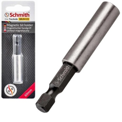 UCHWYT DO BITÓW MAGNETYCZNY UDAROWY HEX 1/4 60mm BIT SCHMITH