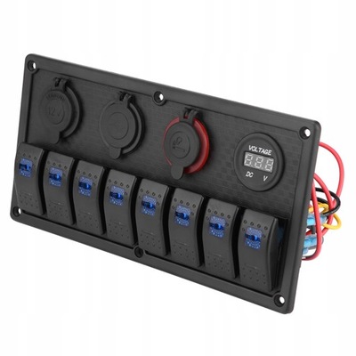 12V 24V 8 GANG COCHES LODS DIODO LUMINOSO LED PANEL  