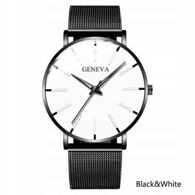 Zegarek Geneva Męski modny minimalistyczny cienki