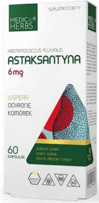 Medica Herbs ASTAKSANTYNA antyoksydant Algi 60k