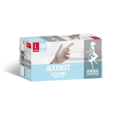 Anna Zaradna Rękawiczki lateksowe 100 szt. rozm. L