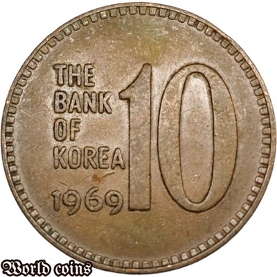 10 WON 1969 KOREA POŁUDNIOWA