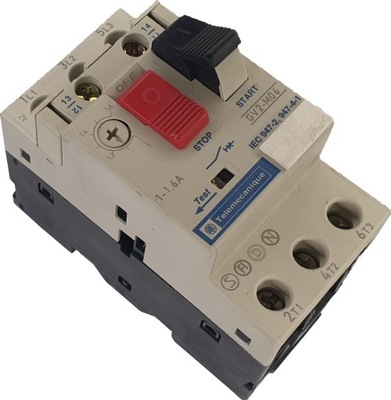 Wyłącznik silnikowy TELEMECANIQUE GV2-M06 * 1-1.6A * 0,37kW / 0,55kW