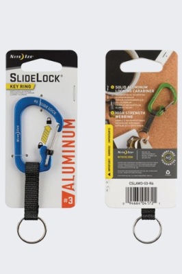 Karabinek do kluczy Nite Ize Slidelock Key Ring Aluminium #3